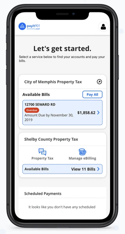 payit901 makes it easier to pay property taxes online in Shelby County