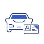 car and license icon