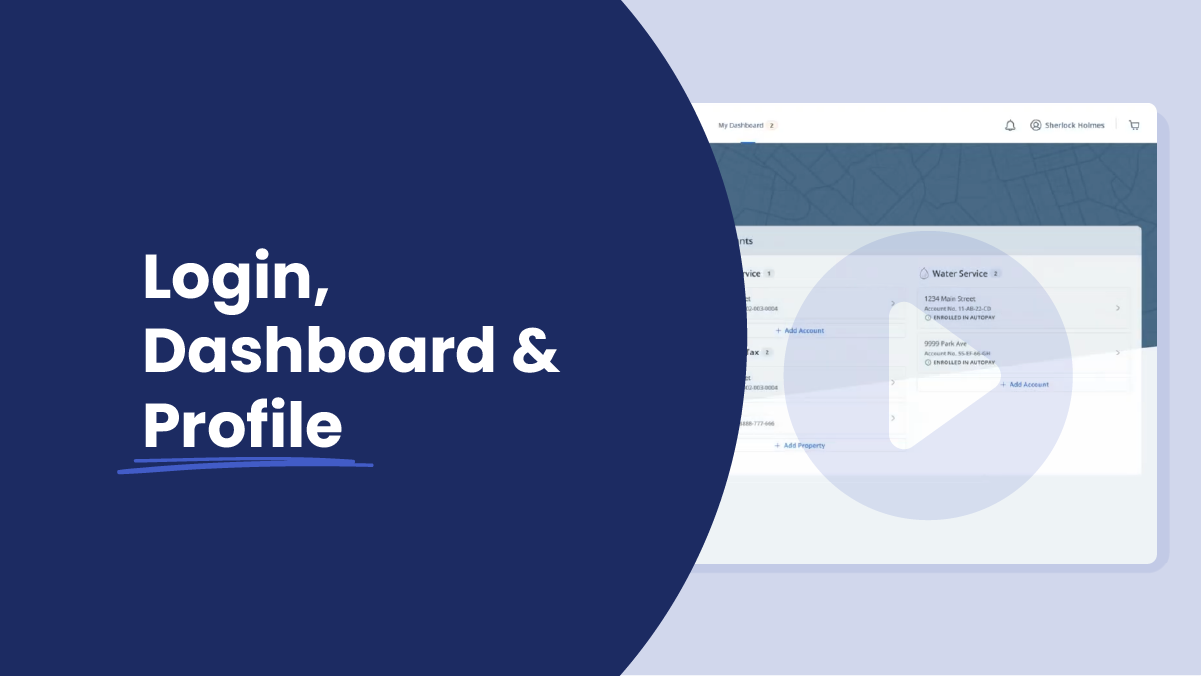 Login, Dashboard & Profile