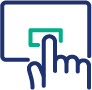 Conversion rate icon.