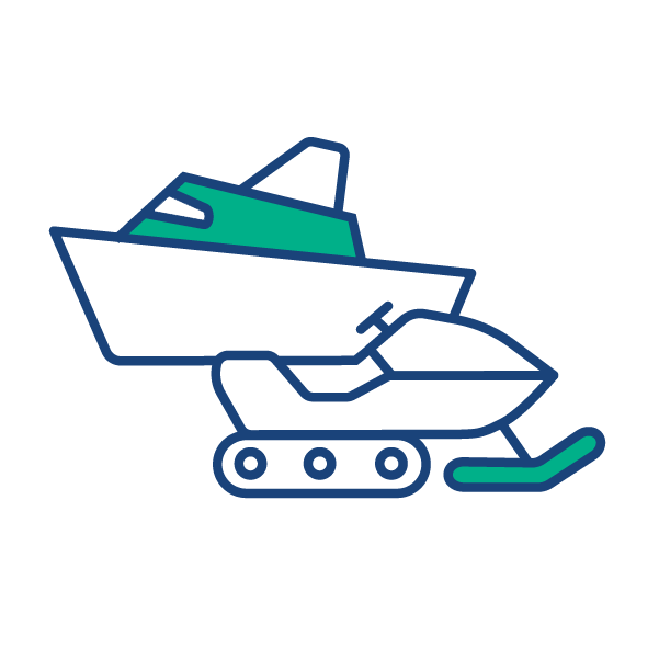 Boat and off-highway recreational vehicle icon